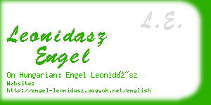 leonidasz engel business card